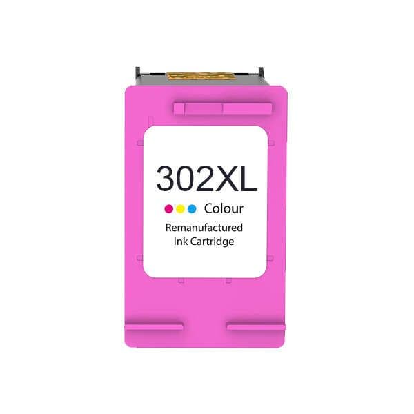 PACK NOIR + 3 COULEURS HP 302XL Remanufacturé